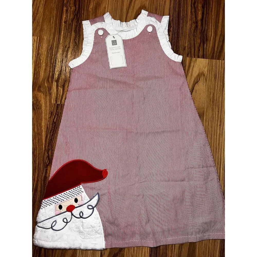 Lil Cactus NEW Girls Size 5 Red & White Stripe Santa Swing Dress‎